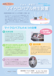 マイクロバブル - 東林間どうぶつ病院