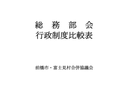 総務部会行政制度比較表（PDF形式:669KB）