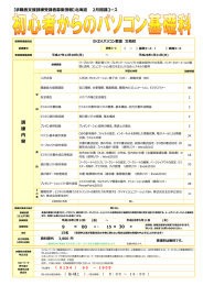初心者からのパソコン基礎科
