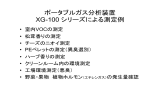 ポータブルガス分析装置 XG-100 シリーズによる測定例