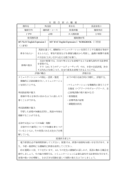 年 間 学 習 の 概 要 教科名 外国語 科目名 英語表現Ⅰ 履修学年 選択