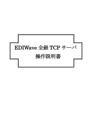 EDIWave 全銀 TCP サーバ 操作説明書