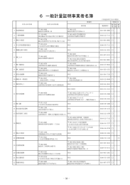 6 一般計量証明事業者名簿