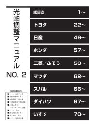 光軸調整マニュアル NO. 2