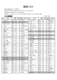 募集雑誌リスト・中央図書館