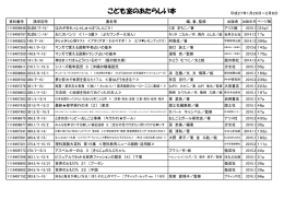 こども室のあたらしい本