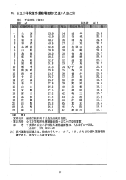 公立小学校屋外運動場面積