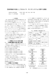 ⑱後写鏡の代替としてのカメラ・モニタシステムに関する調査