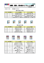 「週間・累計」売れ筋パンフレット情報