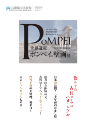 日本 初 公開！二千年前のだまし絵 迫力の立体展示で、 古代ローマへ