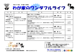 平成 24年度 犬の飼い方教室 講演「犬のしつけの基本」 加隈 良枝 帝京