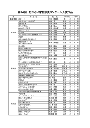 第24回 あかるい家庭写真コンクール入賞作品