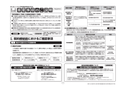 重要事項のご説明（動産総合保険）