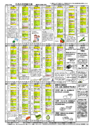 5月給食だより 献立表