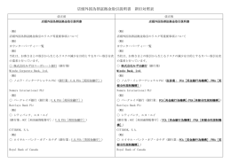 店頭外国為替証拠金取引説明書 新旧対照表