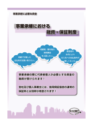 事業承継における 融資・保証制度