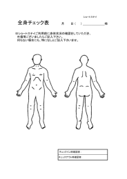 全身チェック表