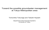 Toward the possible groundwater management at Tokyo