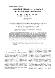 先端的透過電子顕微鏡法による Sm一C。系 永久磁石の