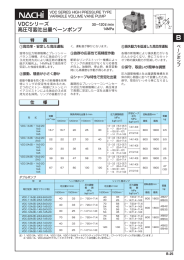 VDCシリーズ高圧可変吐出量ベーンポンプ
