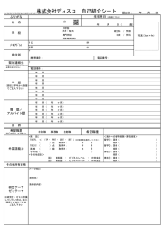 株式会社ディスコ 自己紹介シート