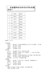 日本の川の長さ比べ