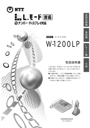 W-1200LP 取扱説明書