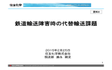 資料3 鉄道輸送障害時の代替輸送課題