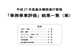 「事務事業評価」結果一覧