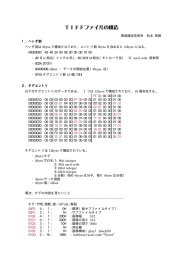 TIFFファイルの構造