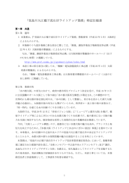 「堂島川大江橋下流左岸ライトアップ業務」特記仕様書