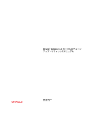 Oracle® Solaris 11.3 カーネルのチューンアップ・リファレンスマニュアル