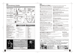 Entertainment Calendar - Nagoya International Center