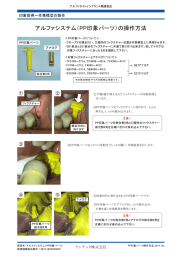 アルファシステム(PP印象パ一ツ)の操作方法