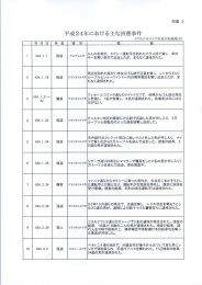 平成24年における主な凶悪事件