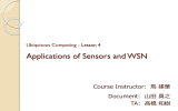 Applications of Sensors and WSN