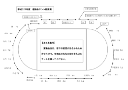 【おことわり】 運動会当日、若干の変更があるかもしれ ませんので、各