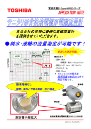 純水・液糖の流量測定が可能です！