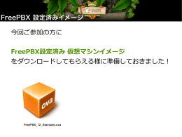 FreePBX仮想化イメージ導入手順書