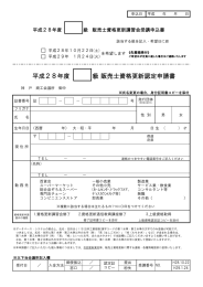 平成28年度 級 販売士資格更新認定申請書