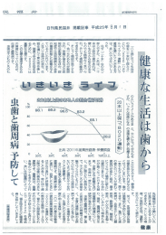 平成25年 8月 1日 「20本以上保つ「8020運動」」