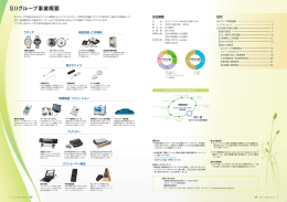 SIIグループ事業概要 - Seiko Instruments Inc.