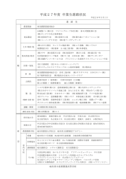 平成27年度 卒業生進路状況