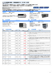 レンタル測定器（電気） 在庫品販売リスト 2016年 8月号