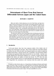 Determinants of Short-Term Real Interest Differentials between