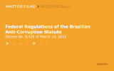 ブラジル腐敗防止法連邦施行規則の制定