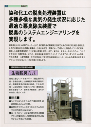 協和化工の脱臭処理装置は 多種多様な臭気の発生状況に応じた 最適な