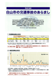 平成18年白山市の交通事故のあらまし