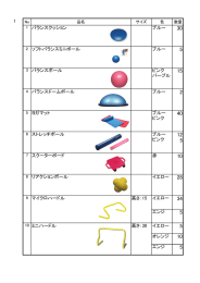 1 バランスクッション ブルー 2 ソフトバランスミニボール ブルー 3 バランス