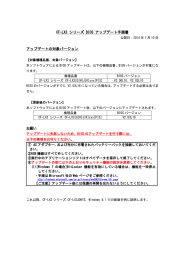 CF-LX3 シリーズ BIOS アップデート手順書 アップデートの対象バージョン